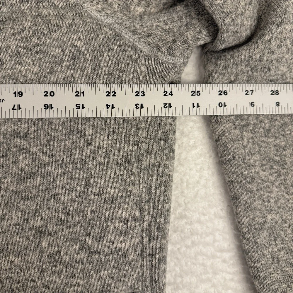 J.Crew‎ Nordic Retro Polartec Jacket Men's XL Heather Gray Full Zip *Read